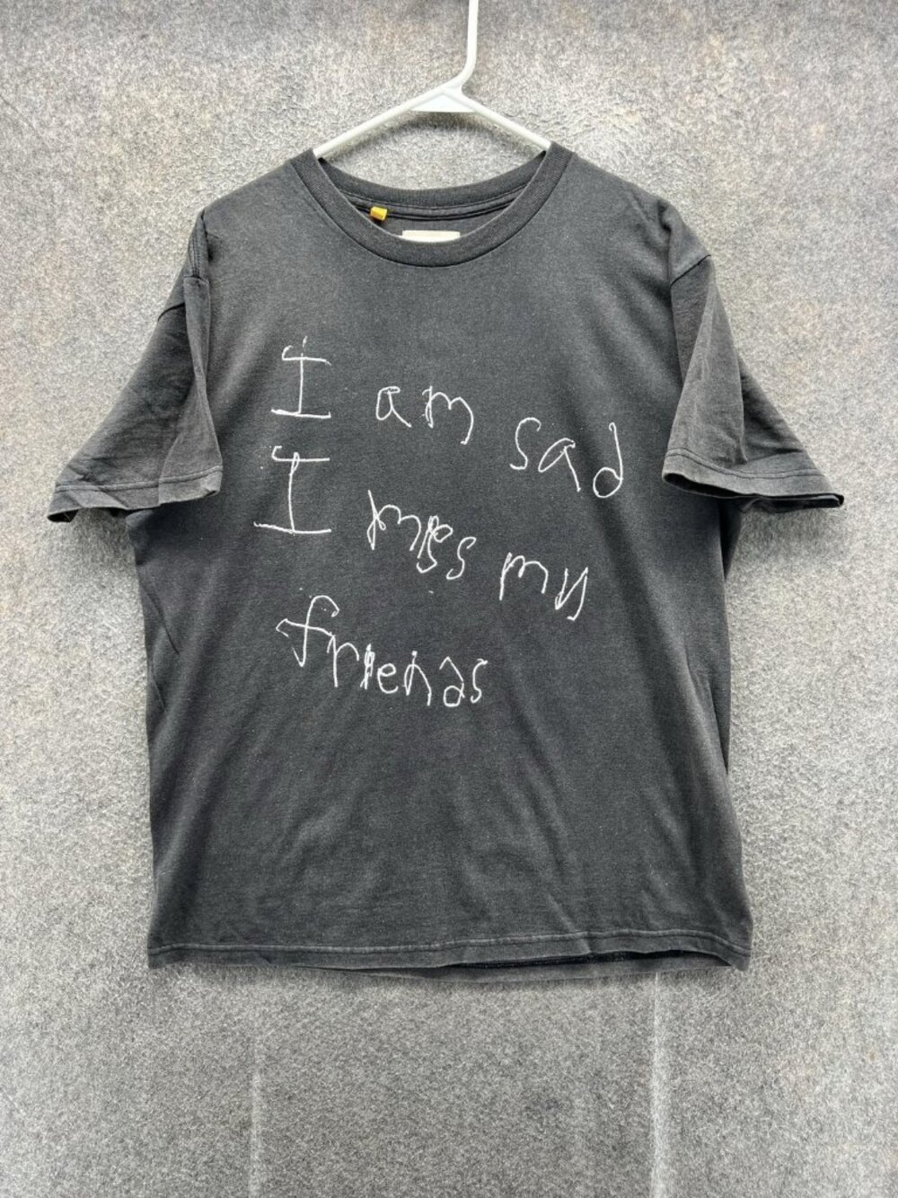 Gallery Dept. Shirt Mens Medium Gray Sad I Miss My Friends Graphic Tee Crewneck